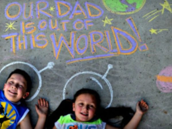 Sidewalk Chalk Photo Ideas for Father’s Day