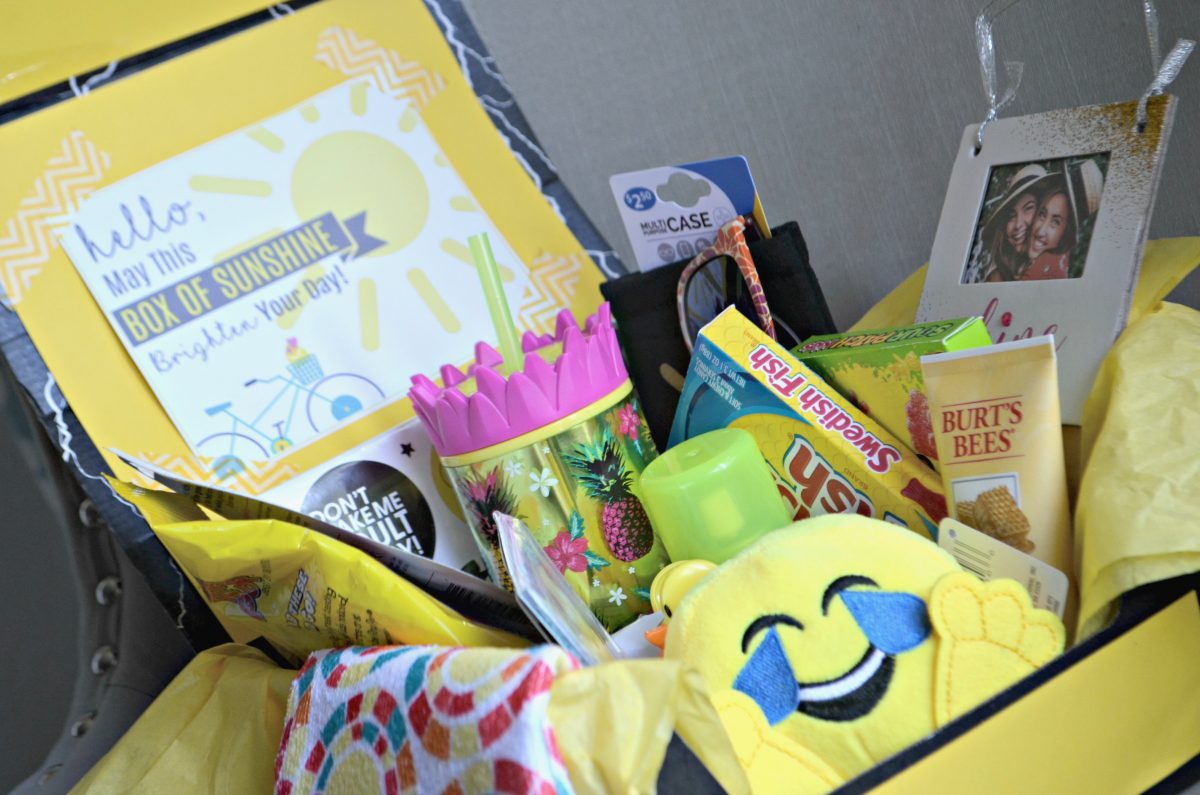 simple thoughtful ways to pay-it-forward in the new year – sunshine box contents