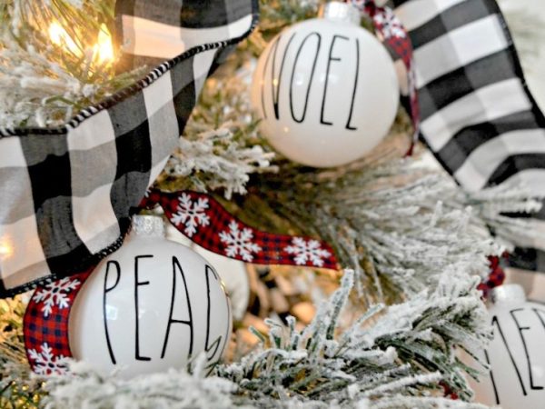 Your Farmhouse Christmas Home Will Be Complete With This Easy Rae Dunn Ornament DIY!