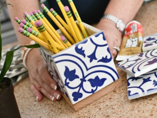 Our DIY Tile Planter Box Makes a Unique & Useful Teacher Gift!