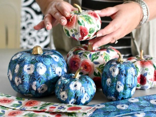 Transform Dollar Tree Pumpkins Using Tissue Paper!