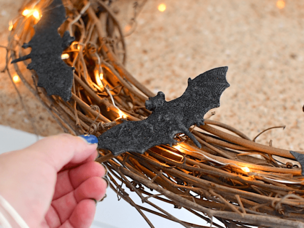 Create a Halloween Bat Wreath in Just 10 Minutes!