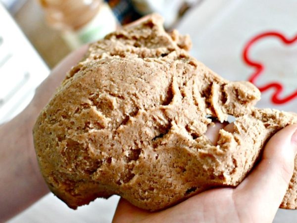 Make Soft Gingerbread Playdough in Minutes