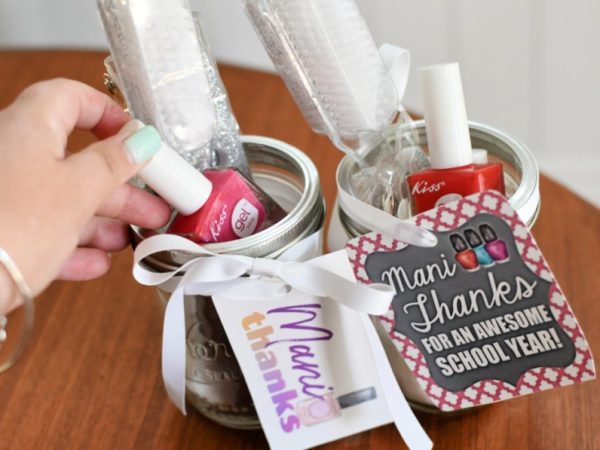 DIY “Mani Thanks” Manicure Gift in a Jar (For Teachers or Anyone!)