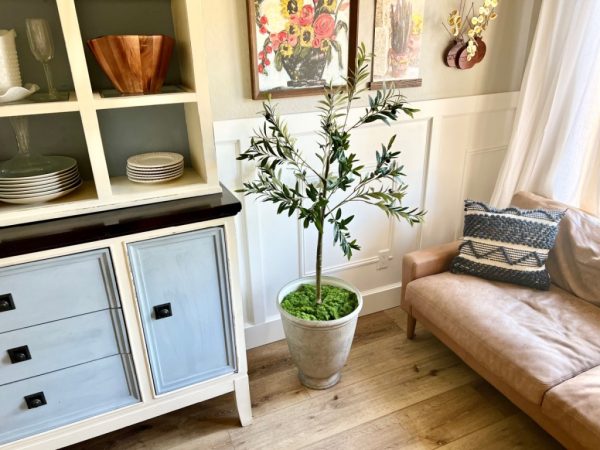 Easy Hack to Make Indoor Trees Look Taller (+ Lighting Styling Tip!)
