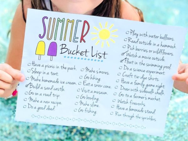 Keep Your Kids Entertained With This FREE Summer Bucket List Printable