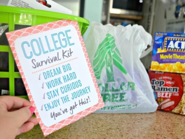 Make a College Survival Kit with Affordable Essentials from Dollar Tree (Easy Gift Idea!)