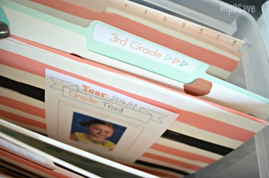 filing system for school paper organization