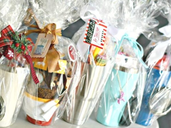 Easy & Inexpensive DIY Tumbler Gift Baskets | Ideas for Everyone on Your List!