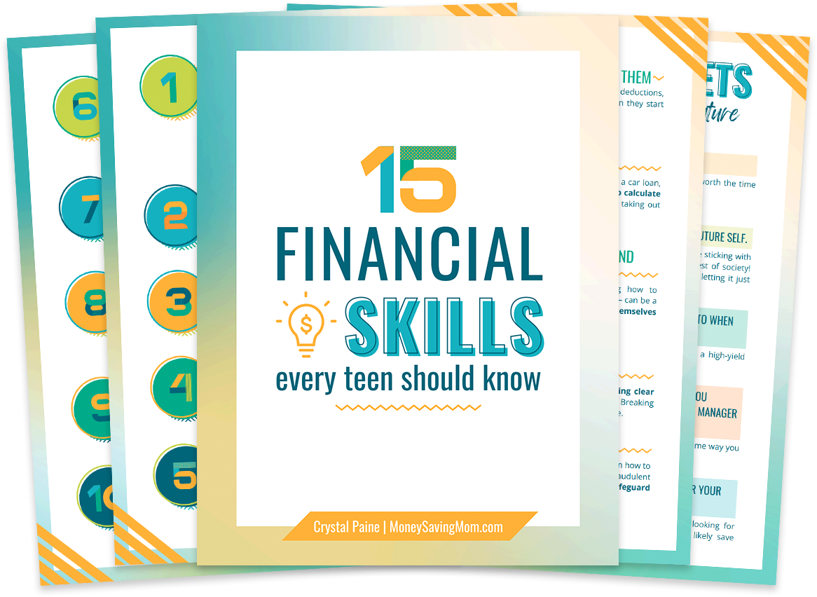 15 Financial Skills printable.