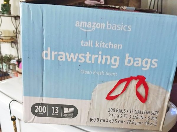 Amazon Basics 13-Gallon Trash Bags 200-Count Only $14.44 Shipped