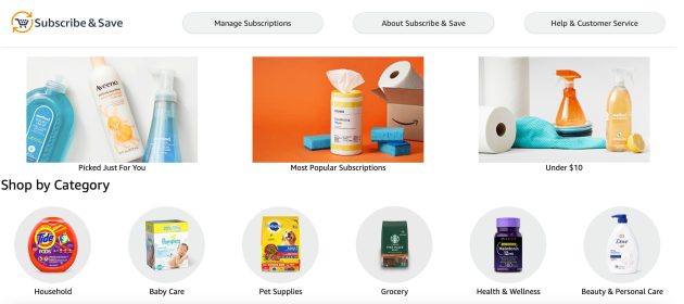 Amazon categories