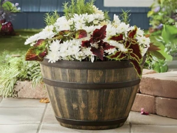 Better Homes & Gardens Whiskey Barrel Planter Only $11 on Walmart.com | May Sell Out