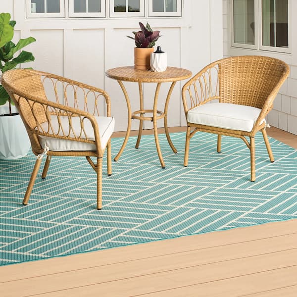 Better Homes & Gardens Willow Sage 3-Piece Outdoor Wicker Bistro Set