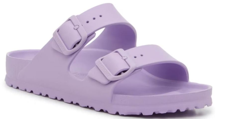purple birkenstock sandal