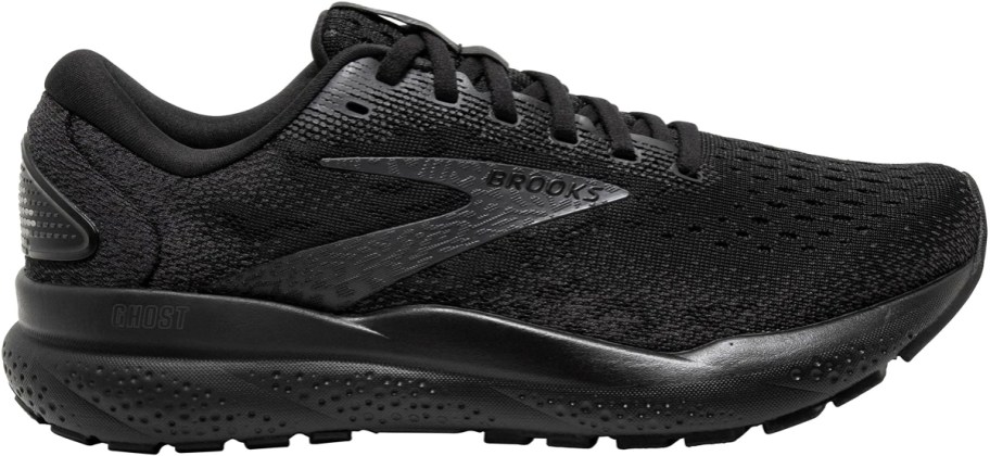 all black brooks running shoe
