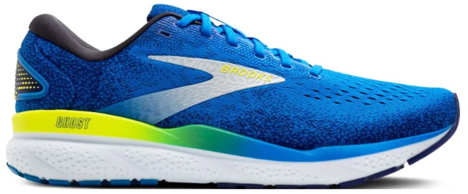 bright blue men's running shoe