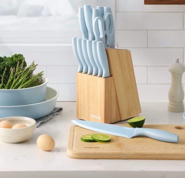 Carote 15-Piece Premium Kitchen Knife Set,