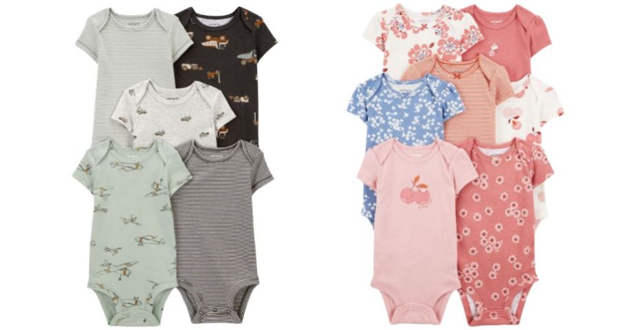 9 infant bodysuits