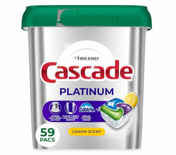 Cascade Platinum Dishwasher Pods