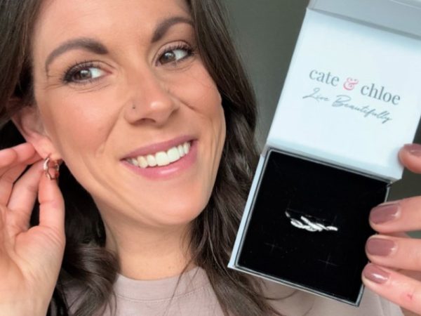 Cate & Chloe Hoop Earrings w/ Swarovski Crystals Just $14.99