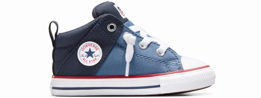 dark and light blue toddler converse sneaker