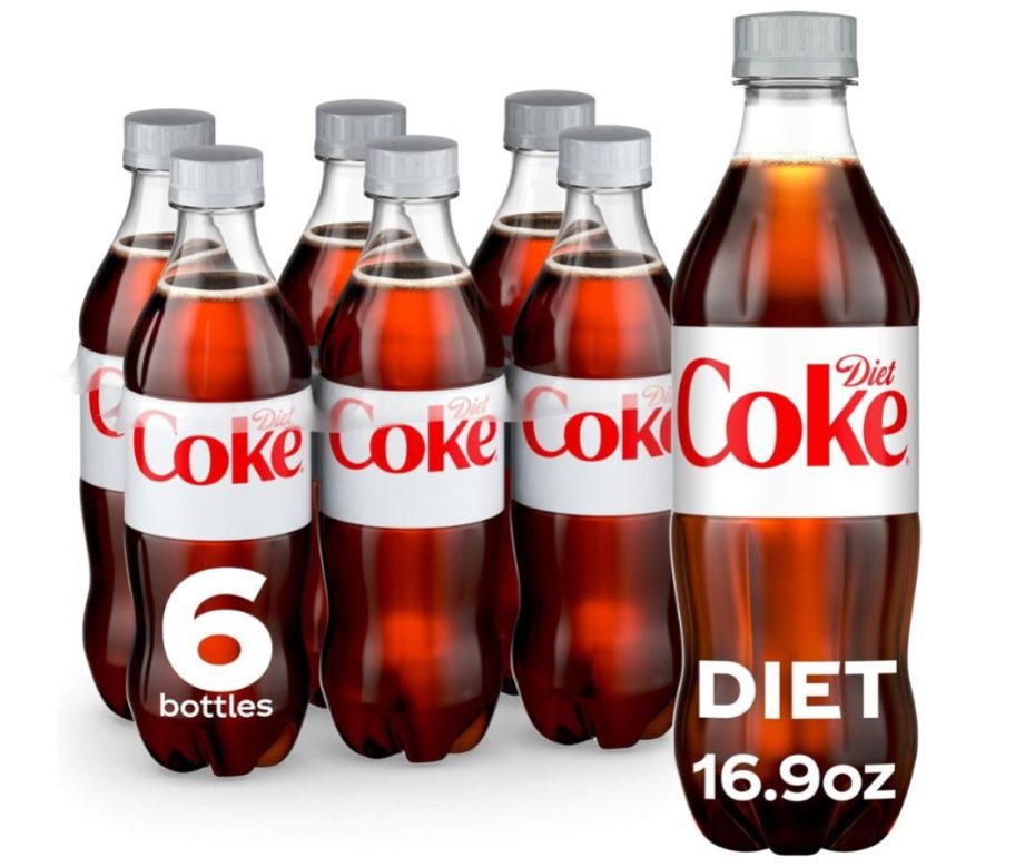stock image of a 6-pack of Diet Coke