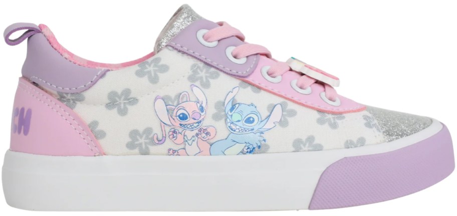 Disney Toddler and Little Girls' Stitch and Angel Court Sneakers
