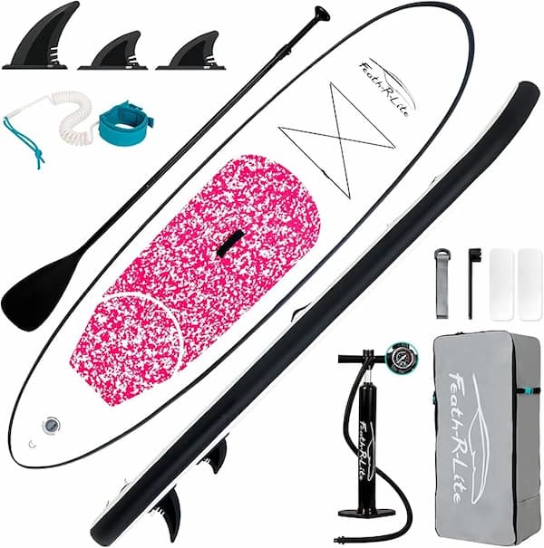 FEATH-R-LITE Inflatable Ultra-Light 10'×30''/10'6''×33'' Stand Up Paddle Board