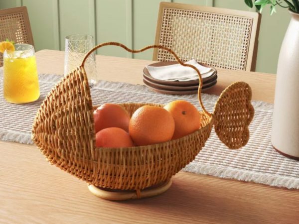 30% Off Threshold Coastal Dinnerware at Target | Rattan Fish Basket Just $14 & More Deals