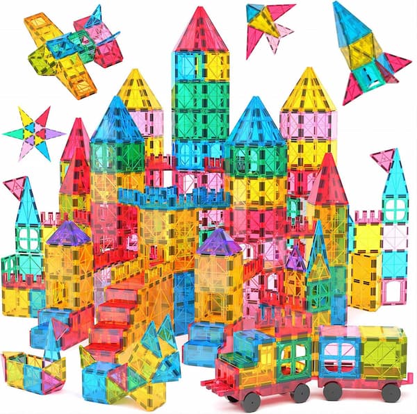 Jasonwell Magnetic Tiles Building Blocks Set