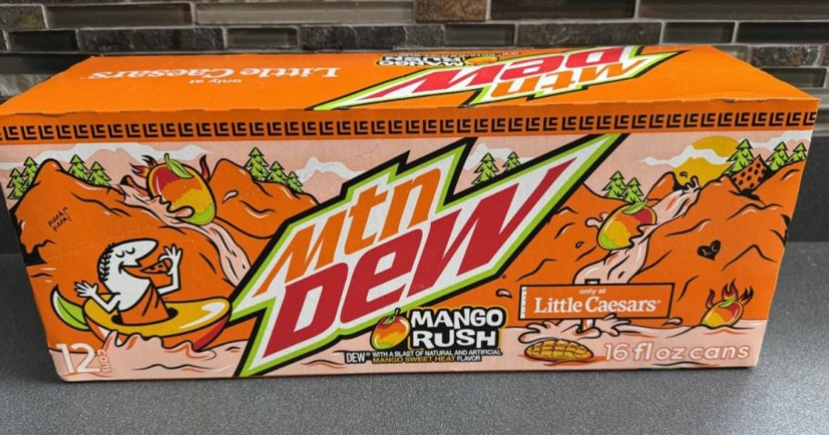 A Mtn. Dew Mango Rush box