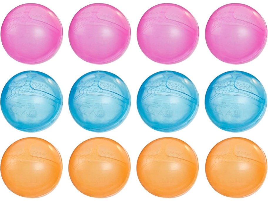 image of colorful nerf balls in three different colors