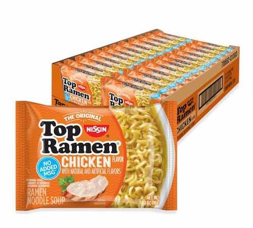 Nissin Top Ramen Noodle Soup 24-Pack only $4.18 shipped!