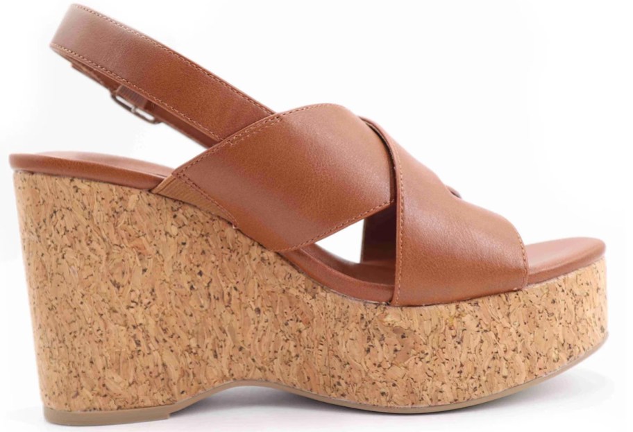 brown wedge sandal