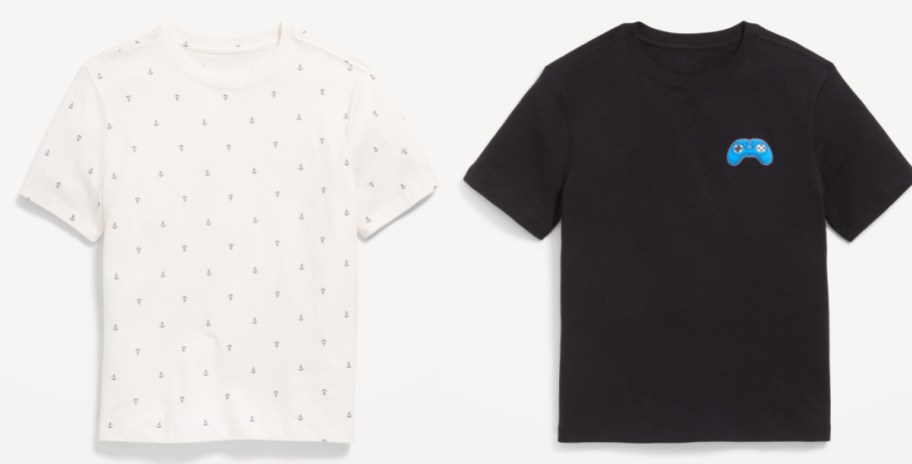 Old navy boy t-shirts in white and black
