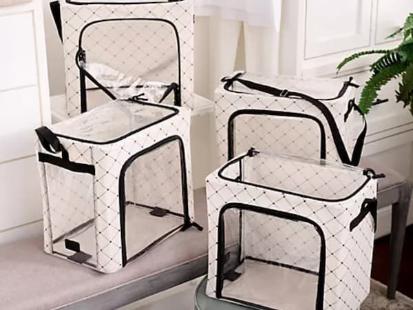 Periea Collapsible Storage Boxes, Set of 4 for just $30.48 shipped! ($80 Value!)
