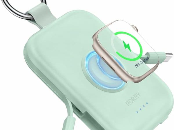 Keychain Portable Charger for iPhone and Apple Watch only $18.63! { Grad Gift Idea}