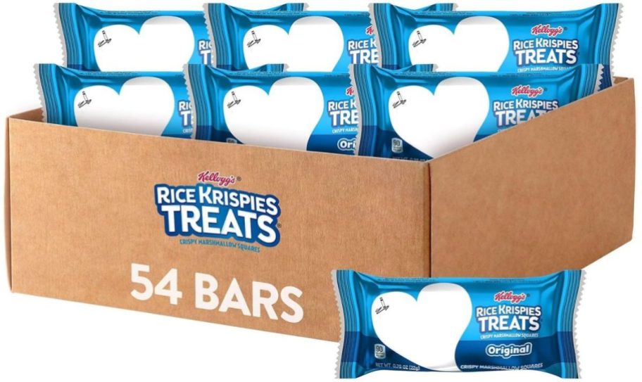 Stock image of a Rice Krispies Treats Original .78oz Bars 54-Count Box