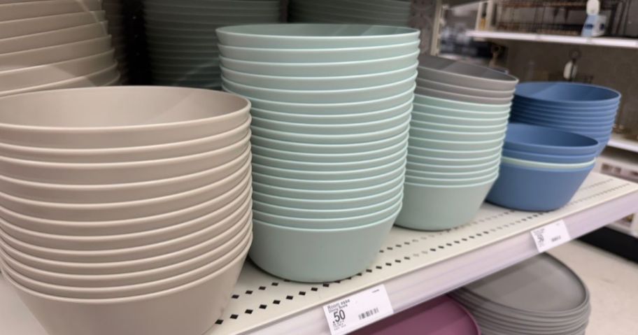 Colorful bowls at Target