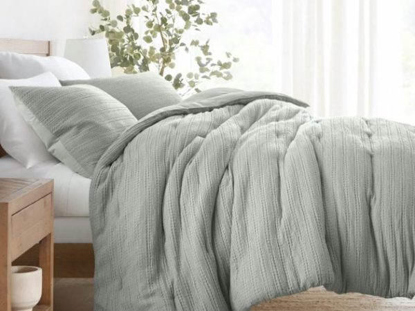 Linens & Hutch Waffle Textured Down-Alternative Comforter Sets as low as $48 shipped! (Reg. $170+)