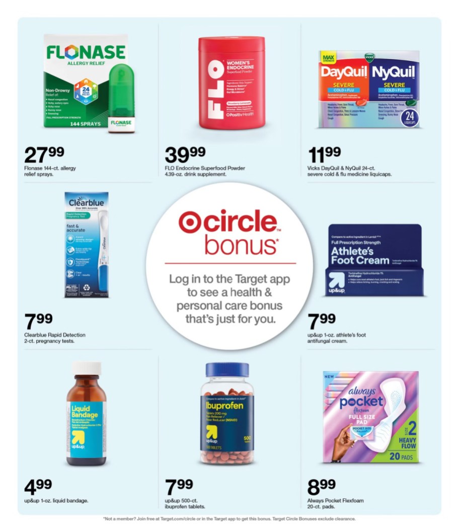 page from Target ad