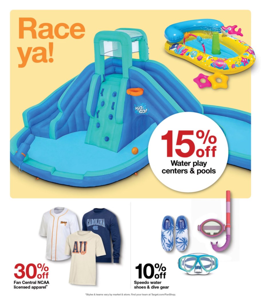 page from Target ad