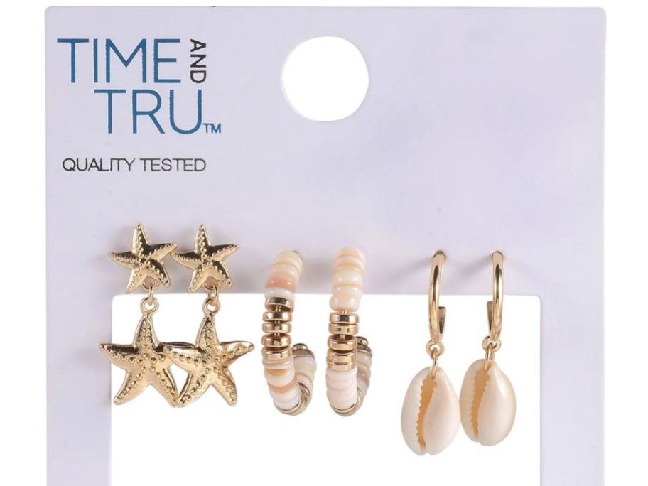 Time and Tru Earring 3-pack
