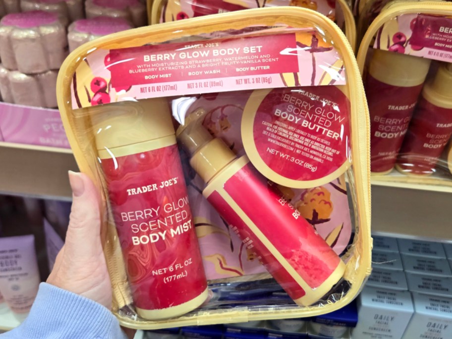 Trader Joes Berry Glow Body Set