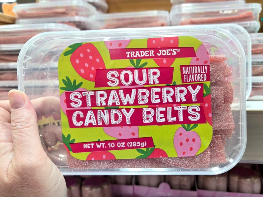 Trader Joes Sour Strawberry Candy Belts