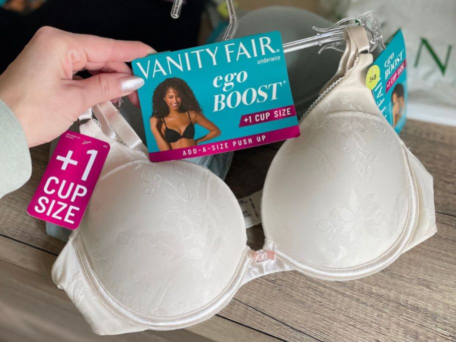 Vanity Fair Ego Boost Add-A-Size Push Up Underwire Bra
