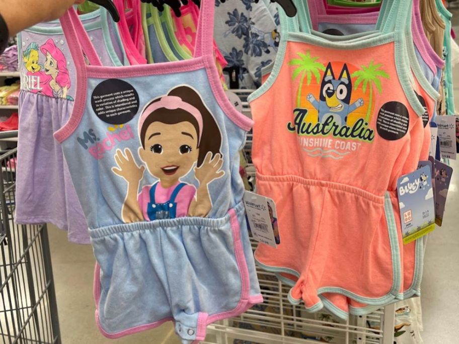 Walmart Kids Bluey & Ms Rachel Romper