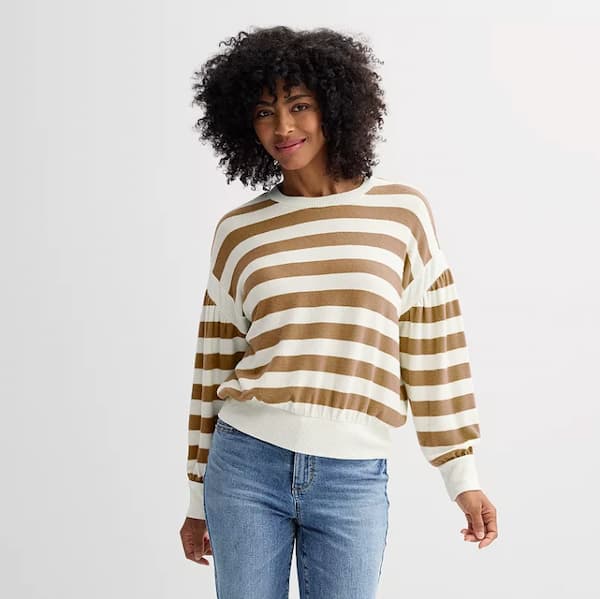 Women’s Striped Cozy Pullover