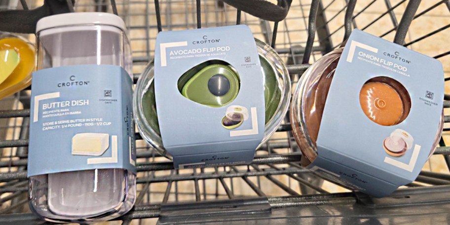 crofton veggie pods in shopping cart 